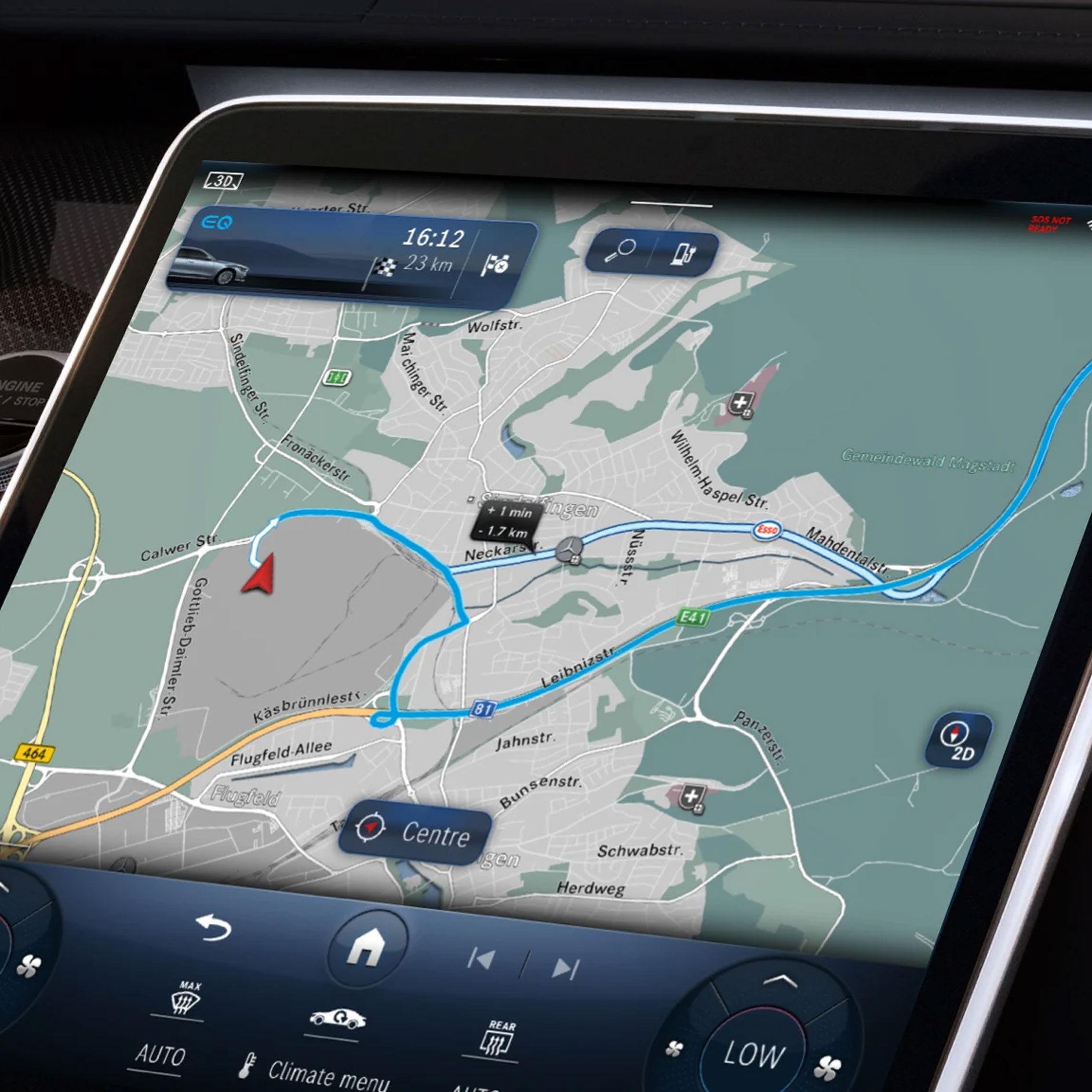 Online-Routing | Excellence Package | Mercedes-Benz An examplary image of the feature Online-Routing.