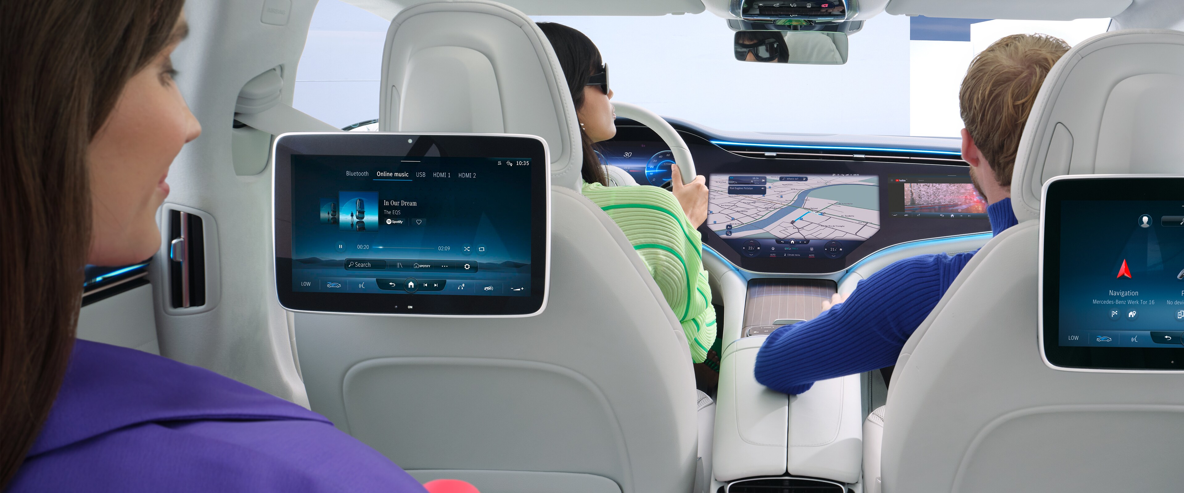 Multimedia and Entertainment in a Mercedes-Benz.