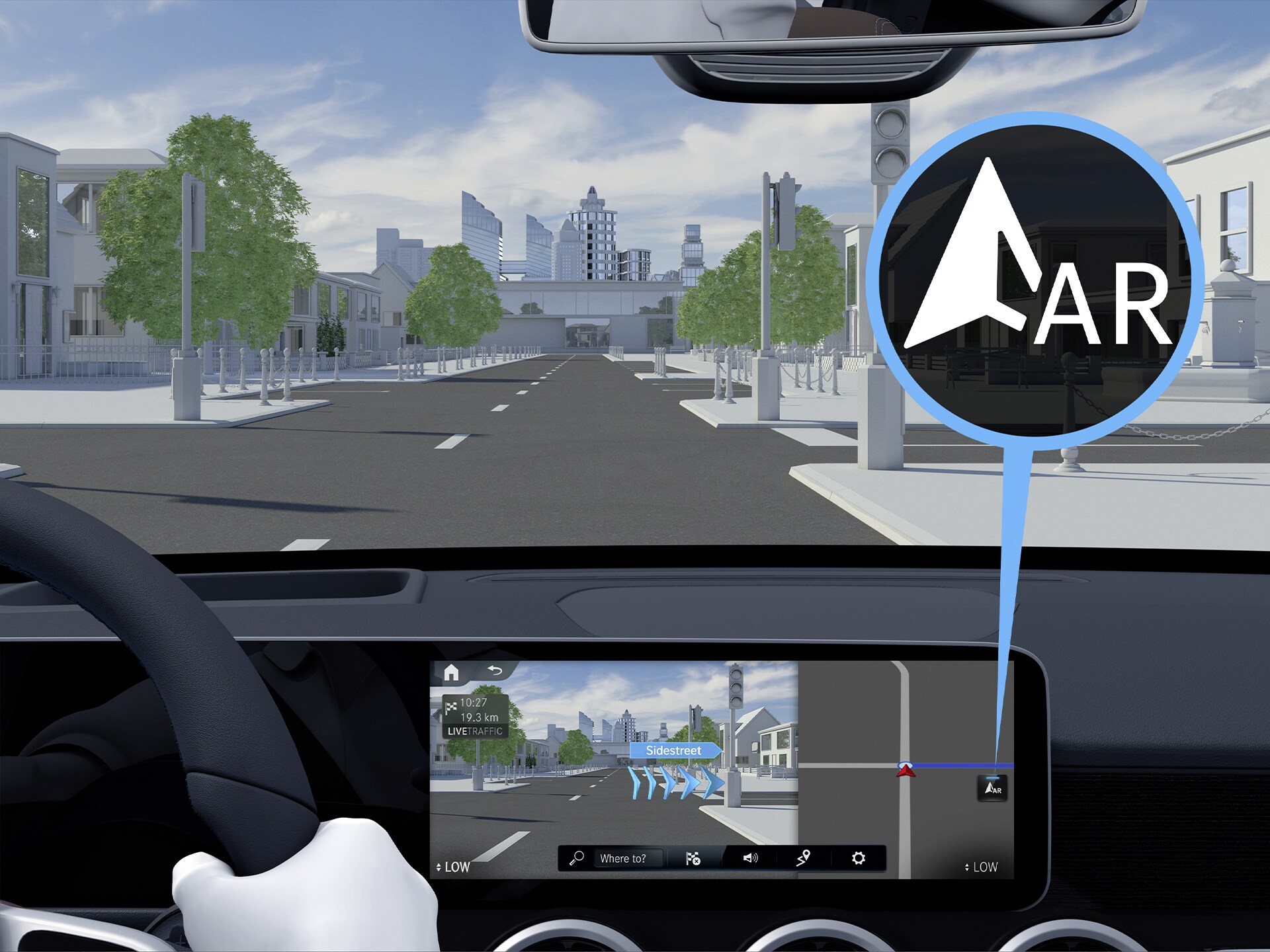 The MBUX Augmented Reality for Navigation from your Mercedes-Benz.