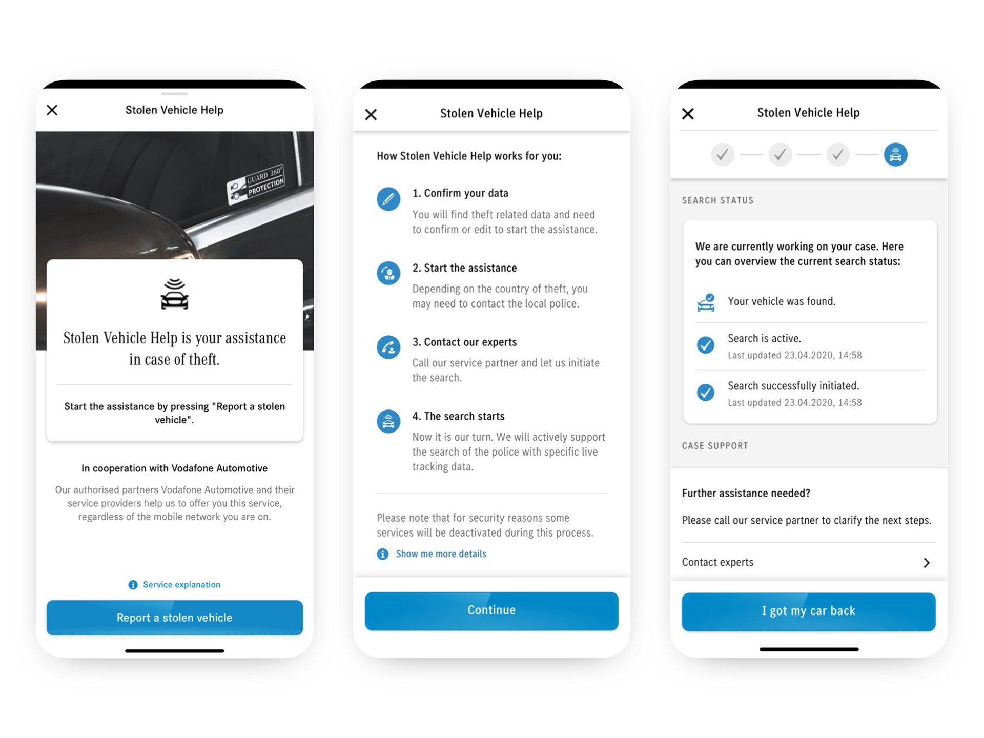 Stolen Vehicle Help by Mercedes-Benz.