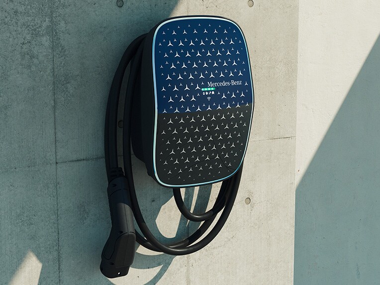 The Mercedes Benz Wallbox.