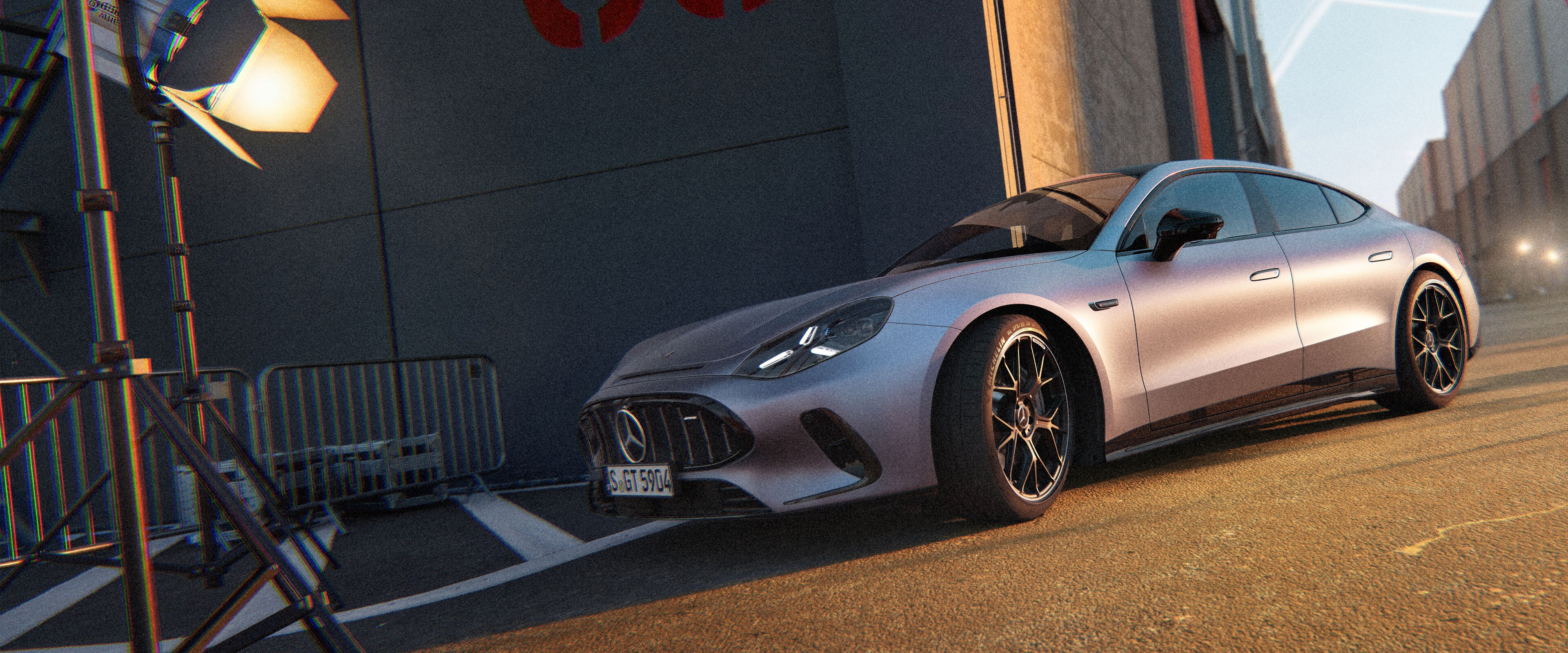 The Mercedes-AMG GT 53 4-Door Coupé.