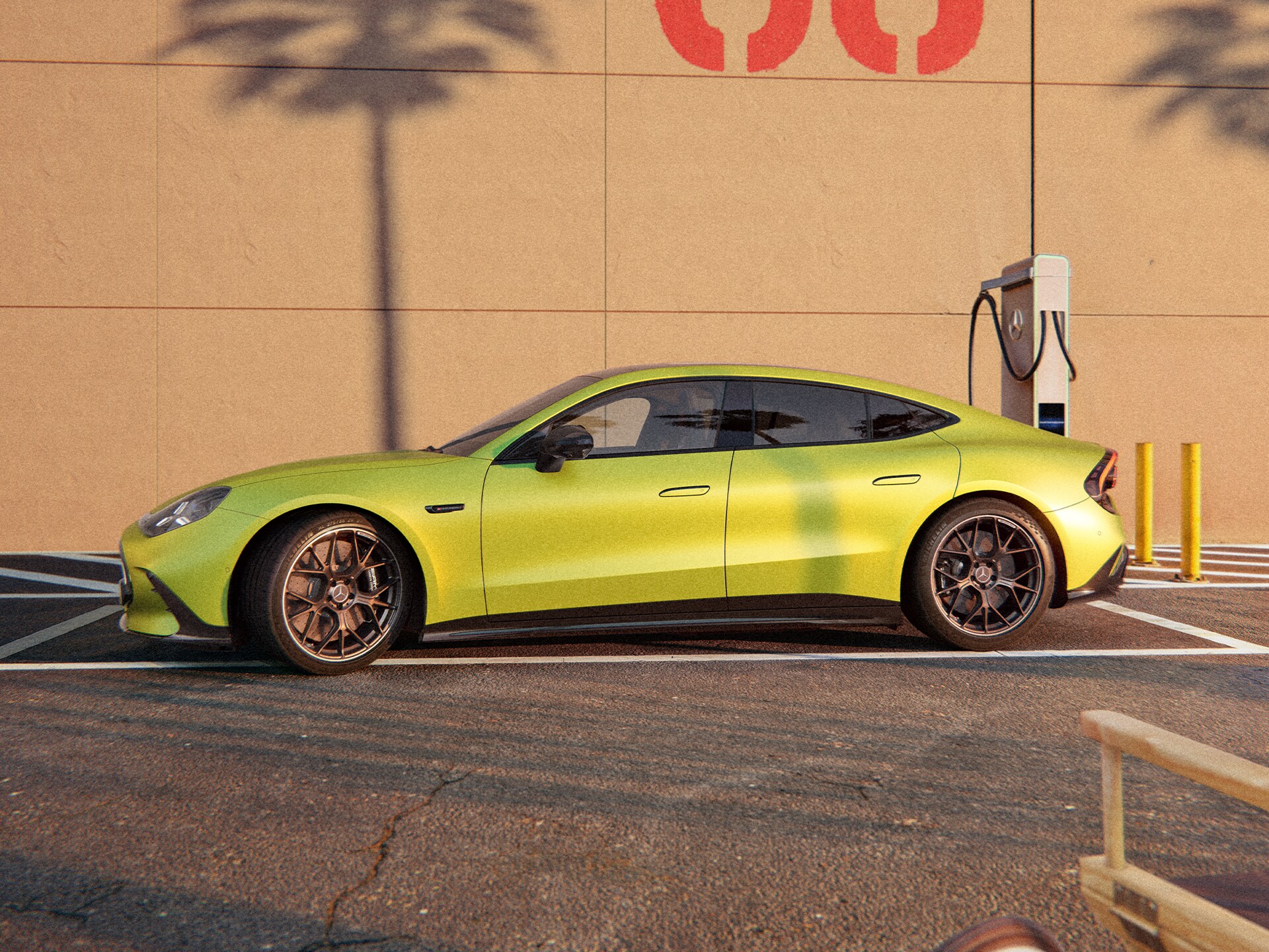 Charging the all-new GT 4-Door Coupé from Mercedes-AMG.