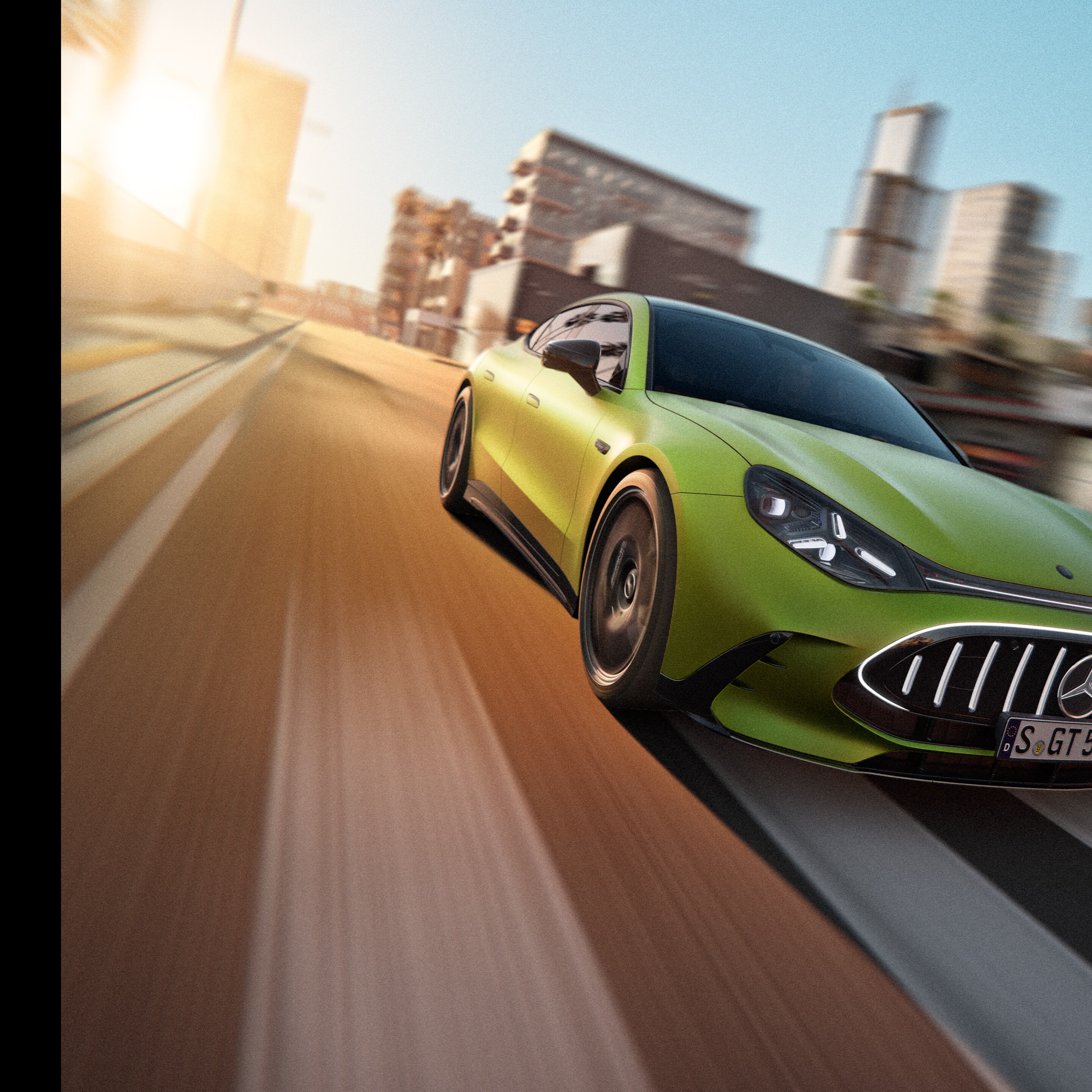 The exterior of the all-new GT 4-Door Coupé from Mercedes-AMG.