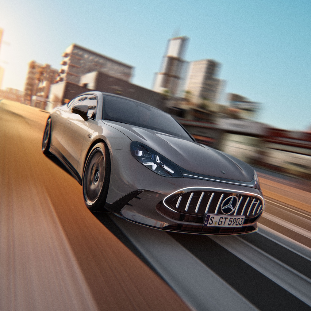 The exterior of the GT 4-Door Coupé from Mercedes-AMG.