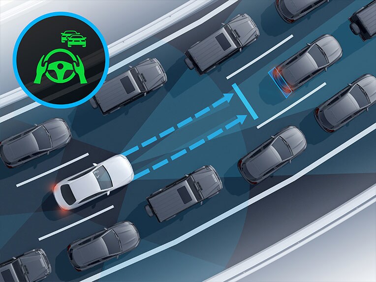 The evasive steering function in the all-new CLA from Mercedes-Benz.