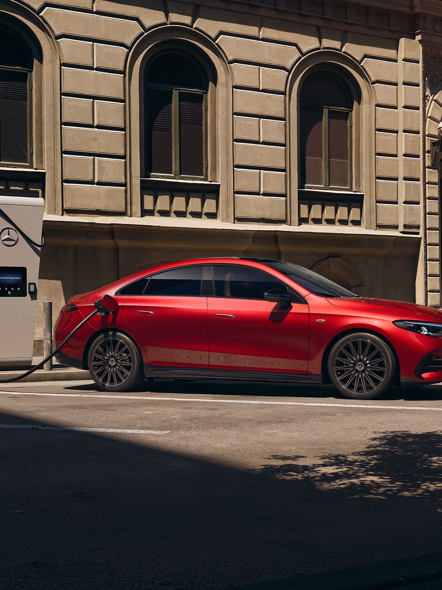 MB.CHARGE Public with the all-new CLA from Mercedes-Benz.