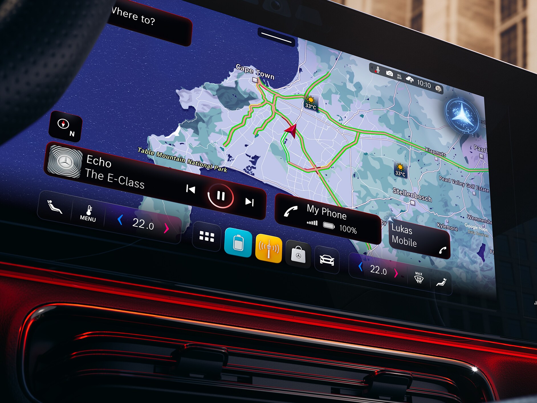 The Mercedes-Benz operating system of the all-new all-electric CLA with EQ Technology.