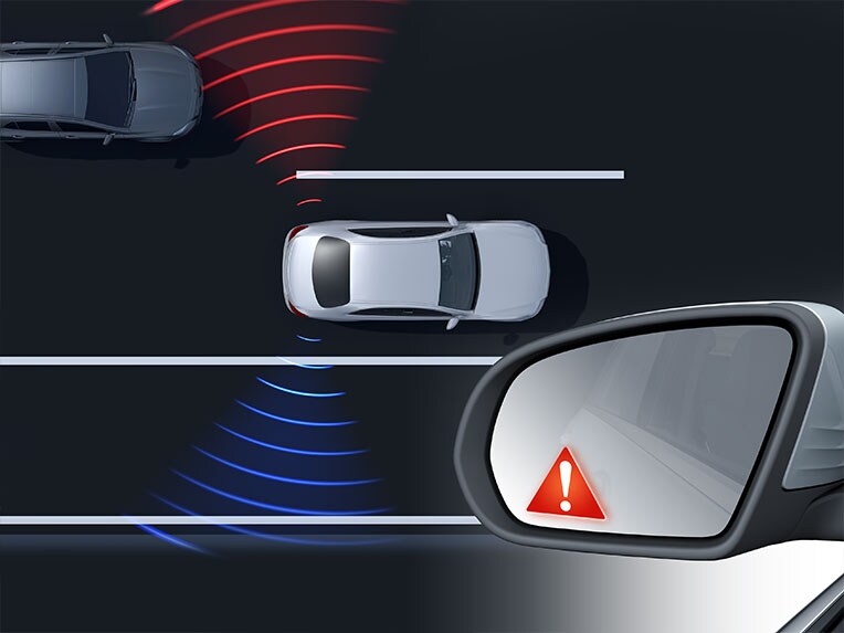 Blind Spot Assist in the new Mercedes-Benz CLA Shooting Brake.