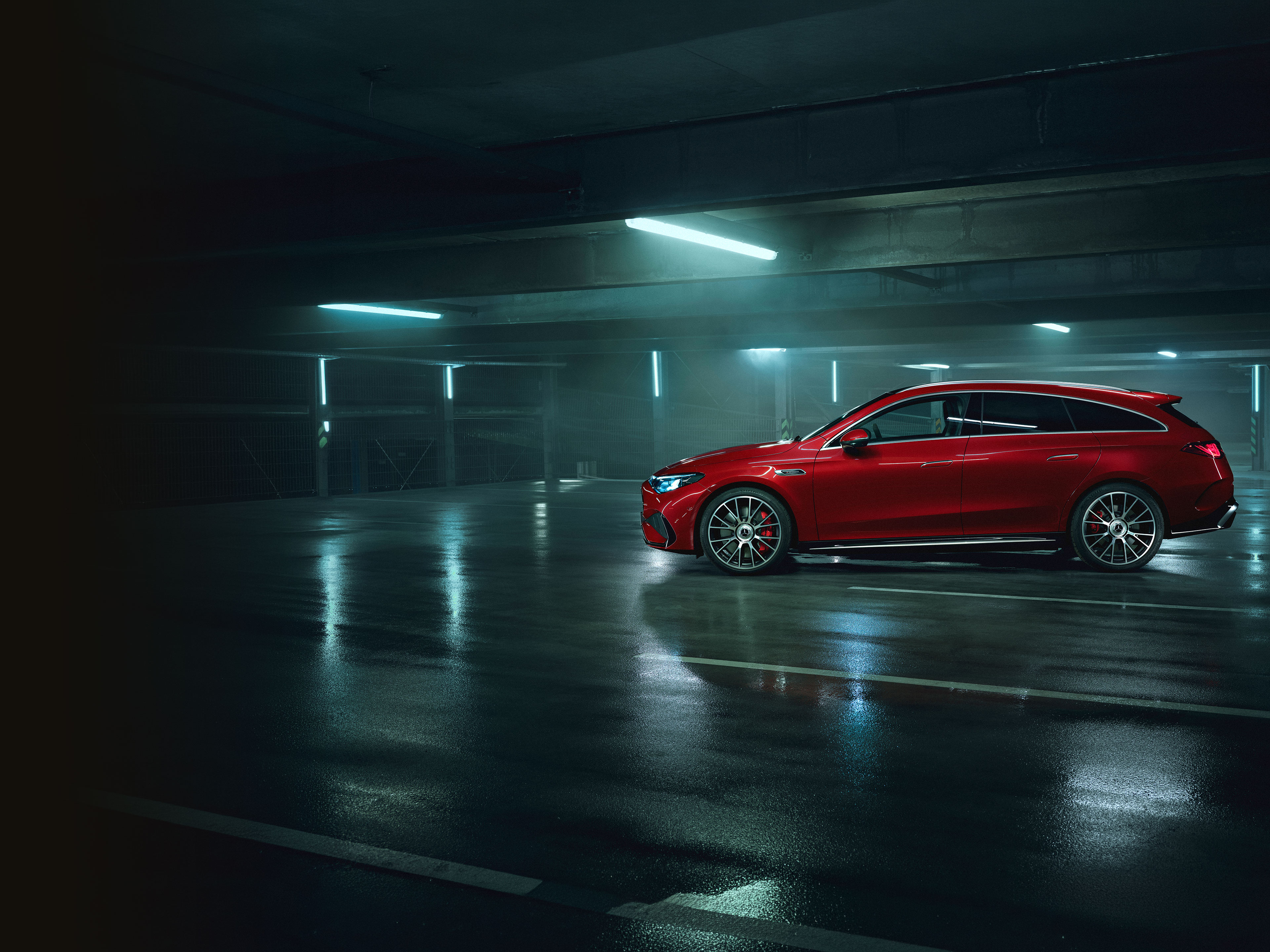 Exterior | CLA Shooting Brake | Mercedes-AMG The exterior of the all-new Mercedes-AMG CLA 45 electric 4MATIC+ Shooting Brake.