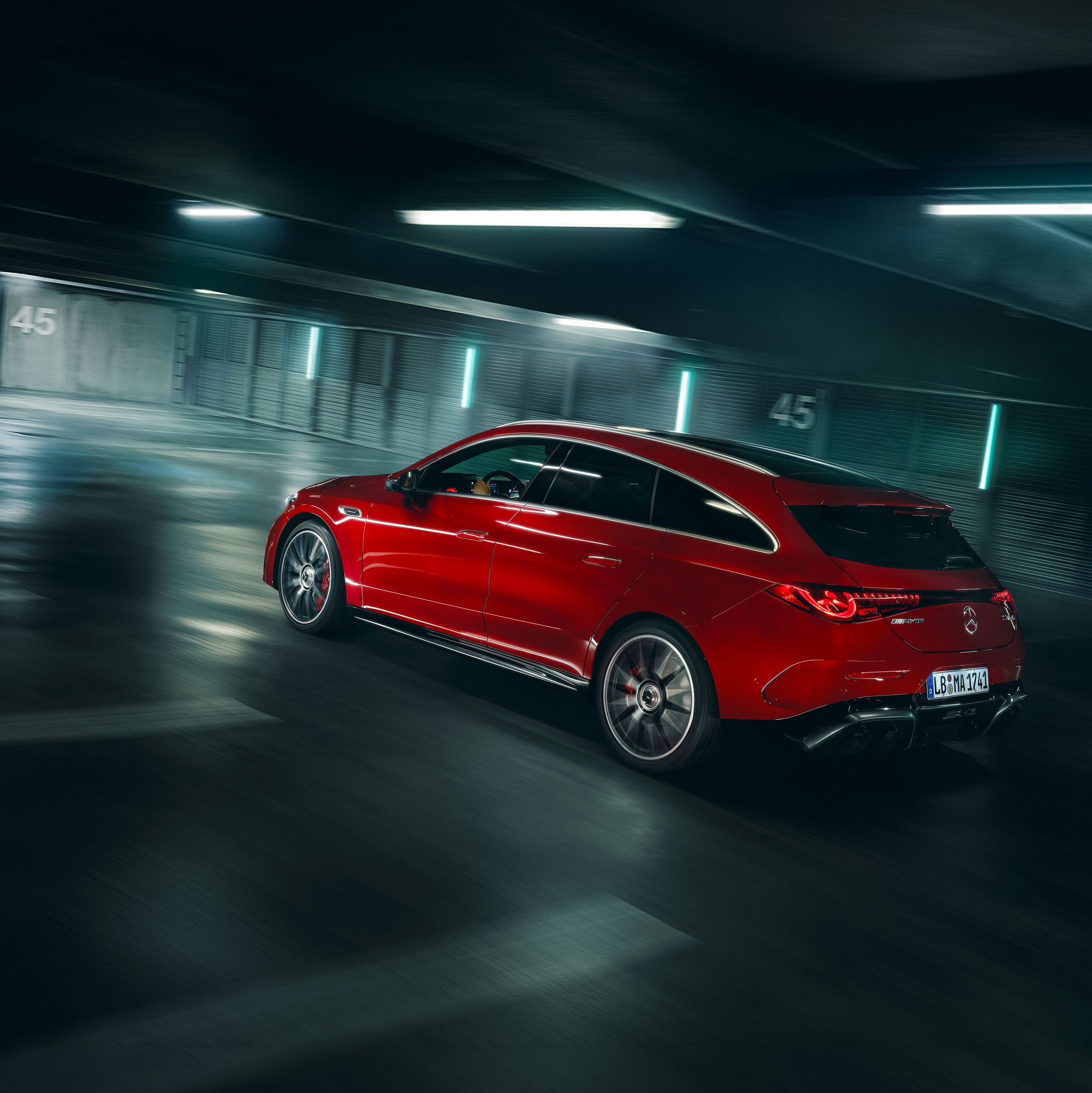 The performance of the all-new Mercedes-AMG CLA 45 electric 4MATIC+ Shooting Brake.