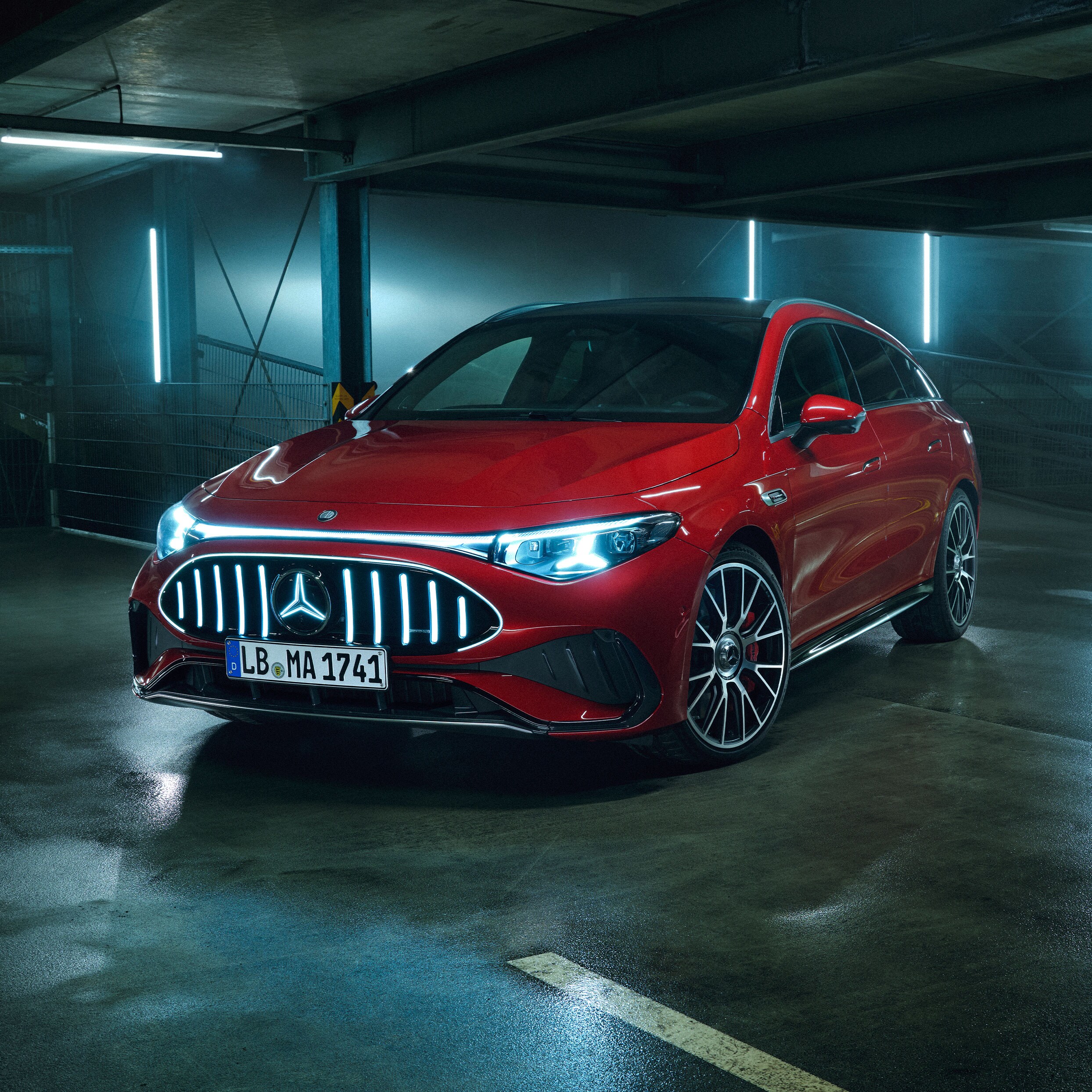 The all-new Mercedes-AMG CLA 45 electric 4MATIC+ Shooting Brake.