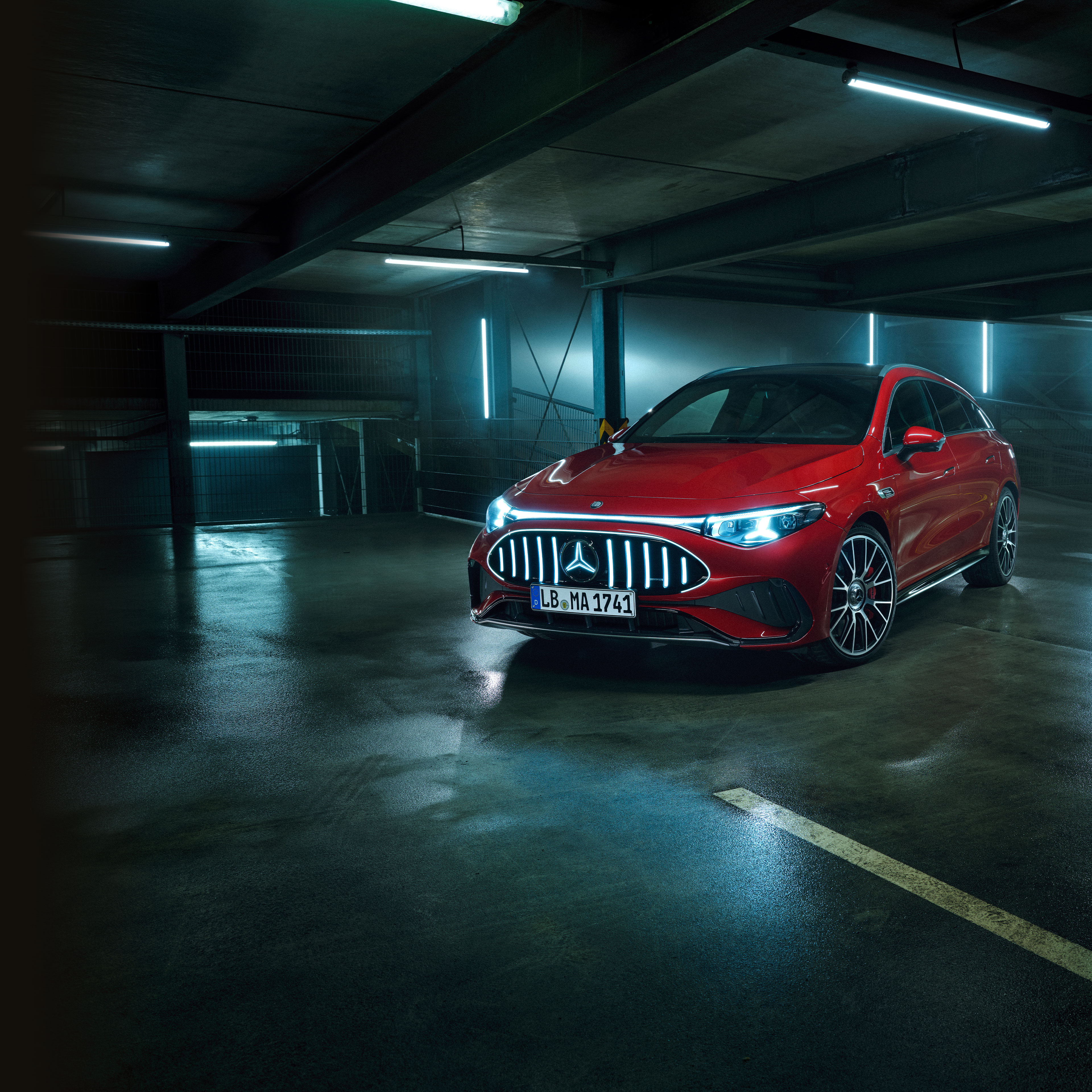 The all-new Mercedes-AMG CLA 45 electric 4MATIC+ Shooting Brake.