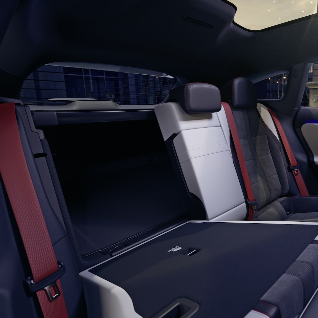 The spacious interior of the electric CLA Shooting Brake with EQ Technology.