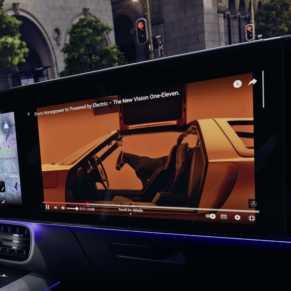 MB.OS on the display in the interior of the all-new CLA Shooting Brake.