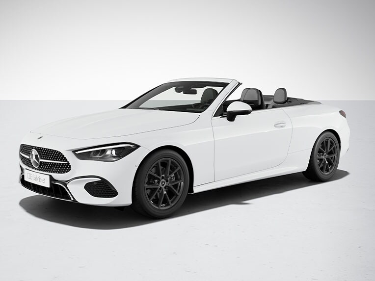 The comfort suspension of the Mercedes-Benz CLE Cabriolet with ride-height lowering.