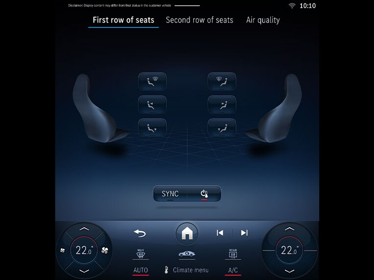 The THERMATIC automatic climate control in the CLE Cabriolet from Mercedes-Benz.