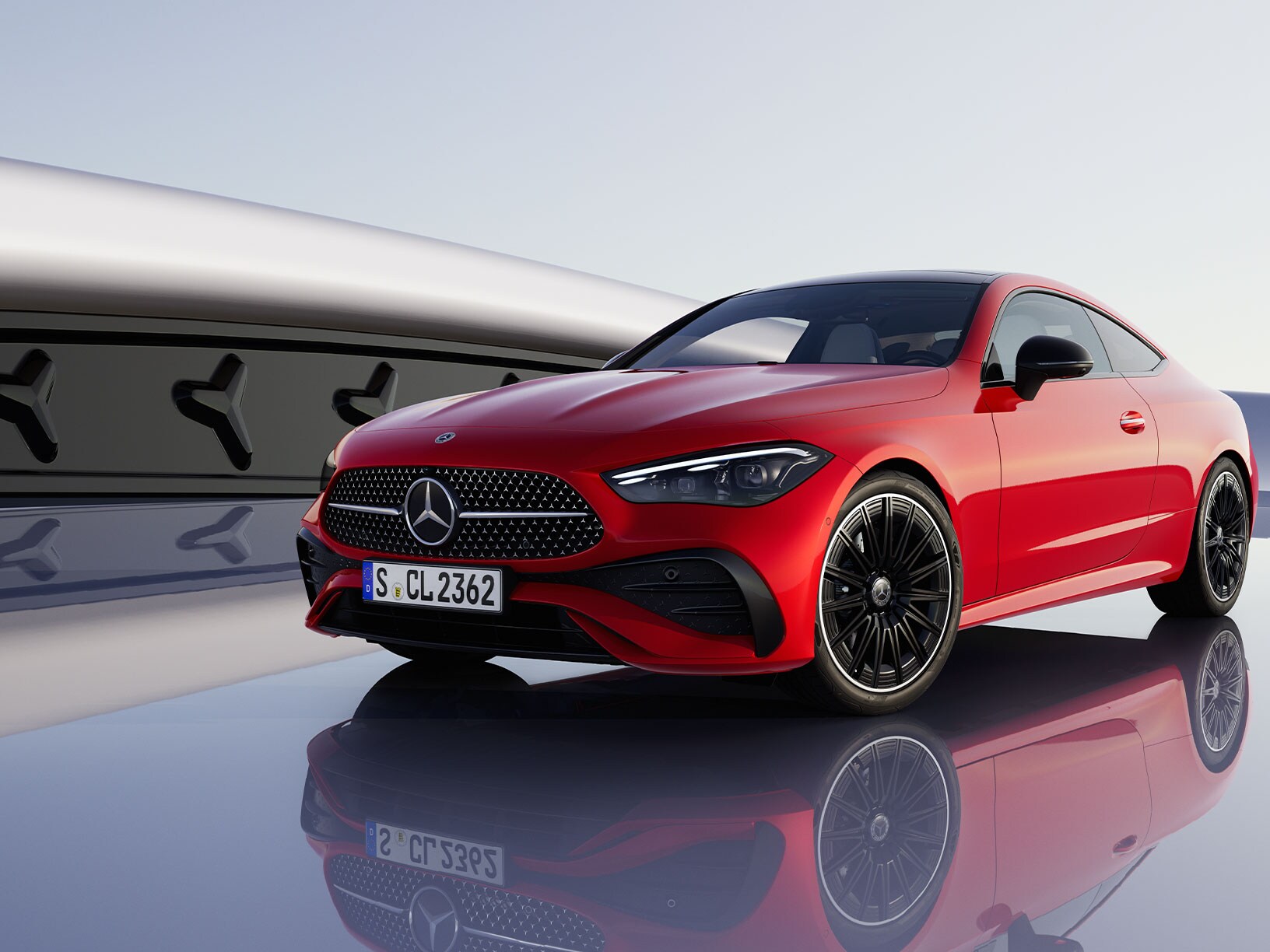 Front end design of the new CLE Coupé from Mercedes-Benz.