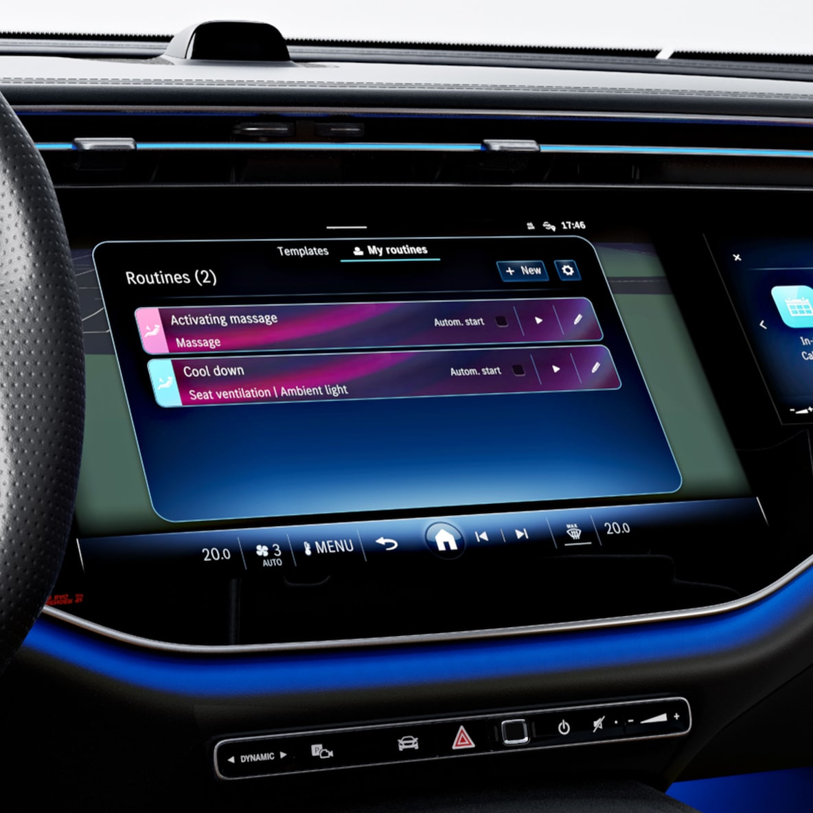 The interior of the E-Class Saloon from Mercedes-Benz.