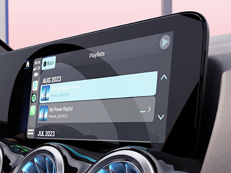 MBUX Entertainment in the new EQA from Mercedes-Benz.