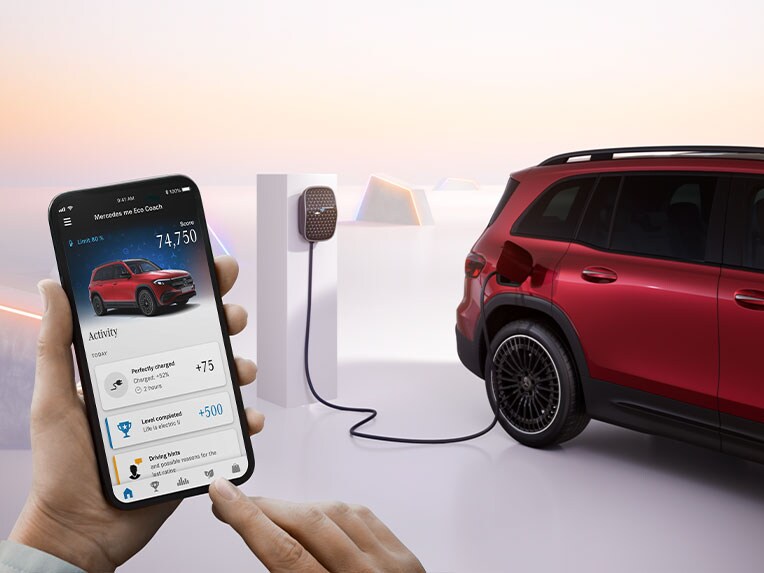 Eco Coach app in the new EQB from Mercedes-Benz.