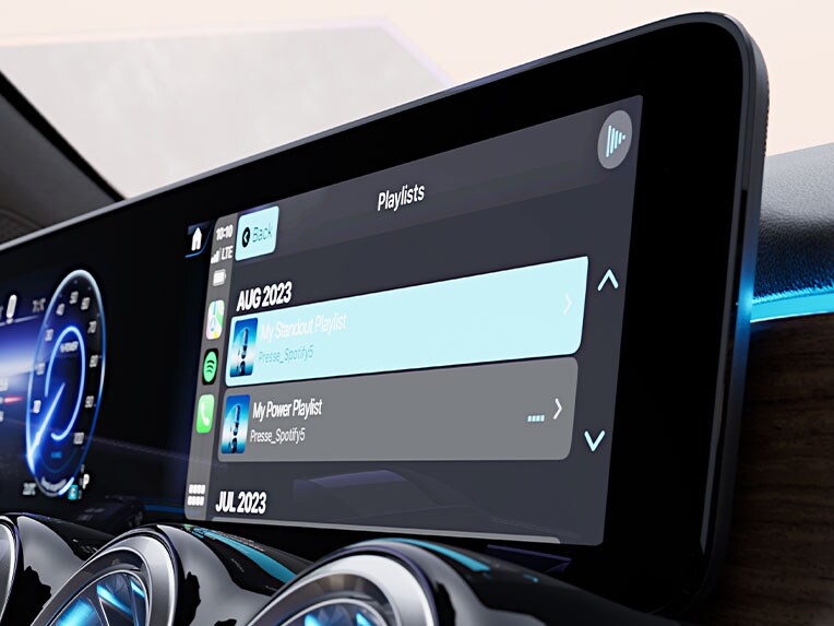 MBUX Entertainment in the new EQB from Mercedes-Benz.