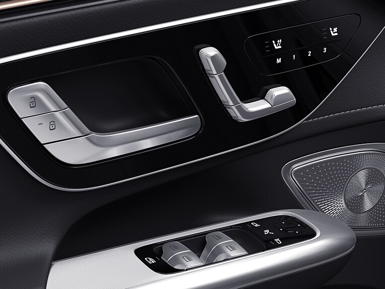 An illustration of the Memory package in the EQE Saloon from Mercedes-EQ.