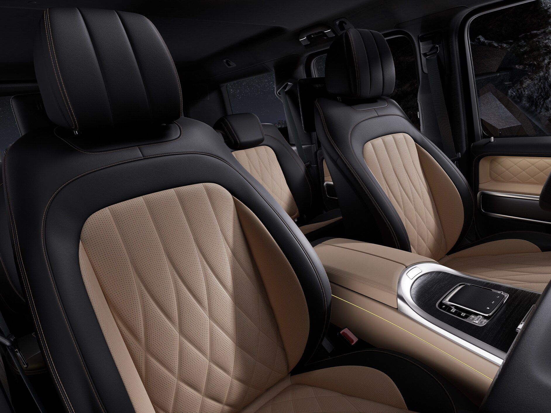 The exterior of the Mercedes-Benz G-Class.