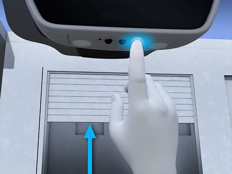 The Automatic Garage door opener in the all-new G-Class.