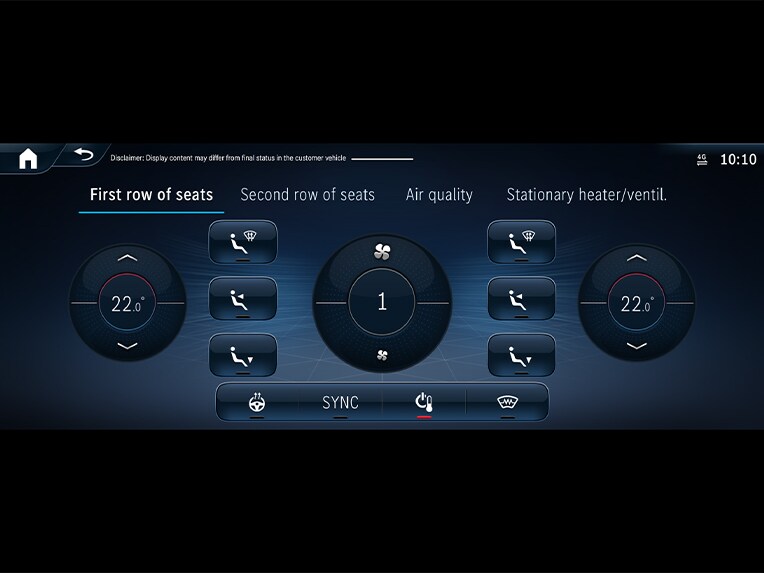 THERMOTRONIC automatic climate control system in the all-new G-Class.