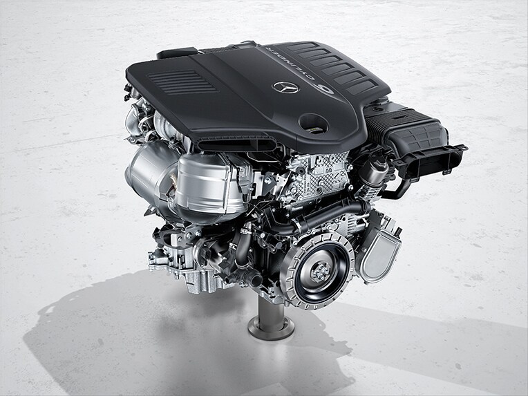 Engine with integrated start generator 48V from the G-Class from Mercedes-Benz.