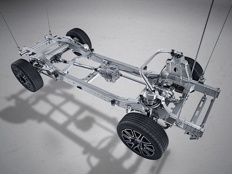 Ladder-type frame from the G-Class from Mercedes-Benz.