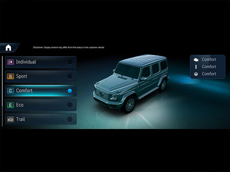 The offroad-driving program from the G-Class from Mercedes-Benz.