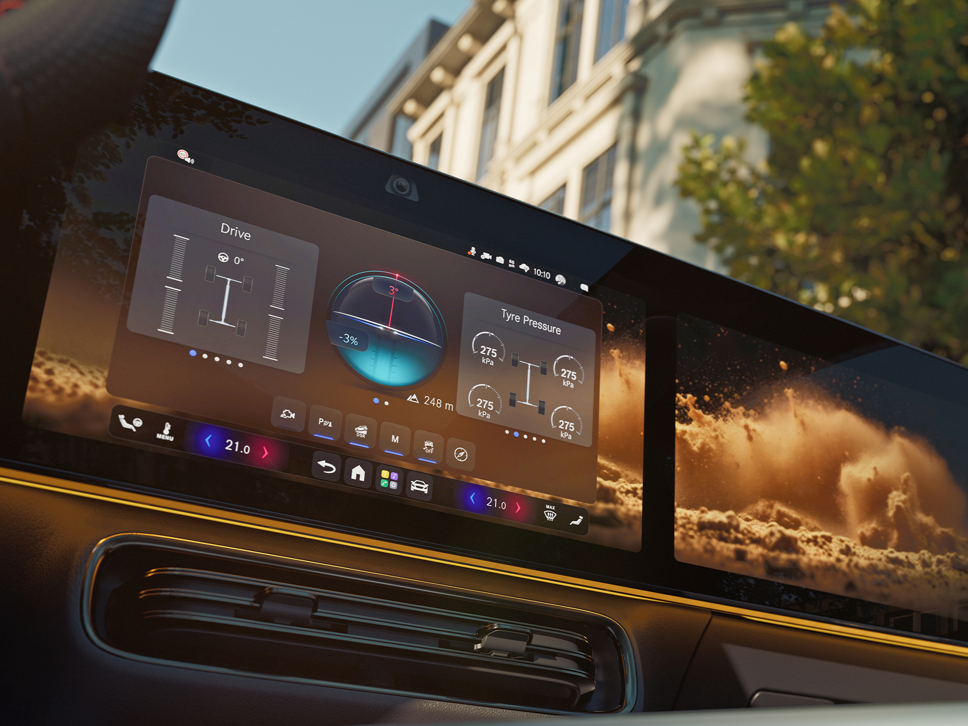 Terrain Mode | GLA | Mercedes-Benz The Terrain Mode of the all-new GLA from Mercedes-Benz.