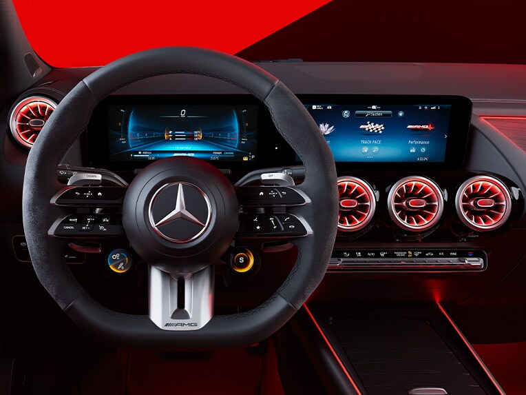 AMG TRACK PACE in the new Mercedes-AMG GLA.