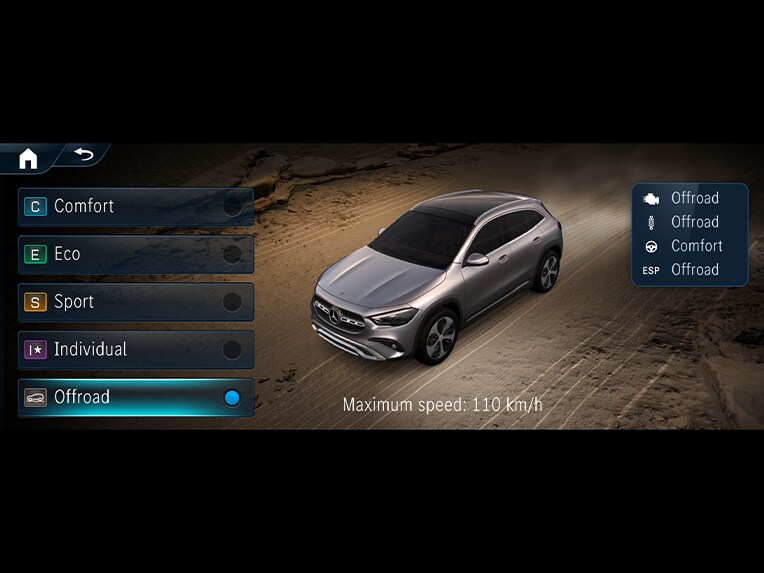 The Off-road Engineering Package in the new Mercedes-Benz GLA.