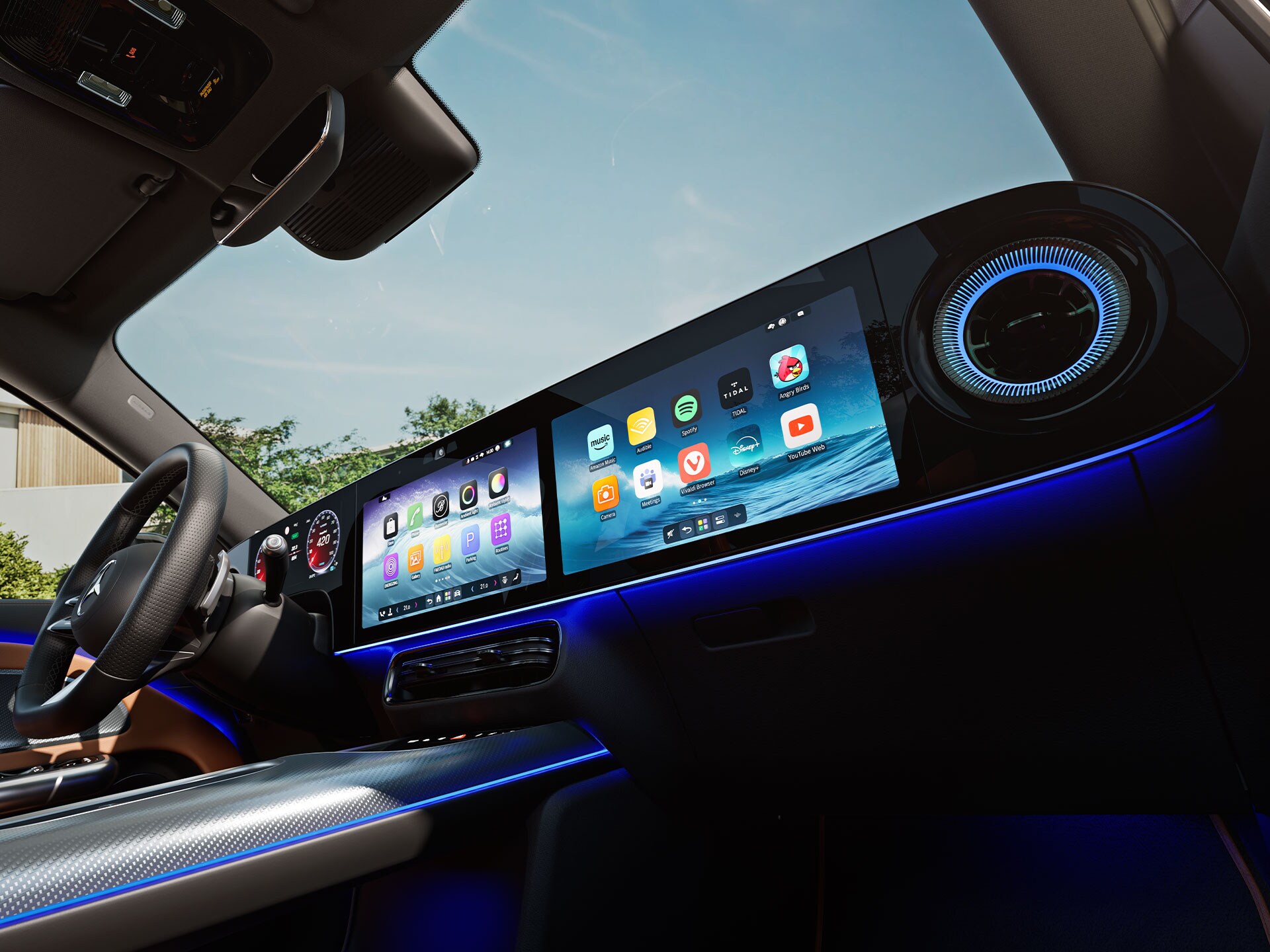 The remote functions of the all new electric GLB.