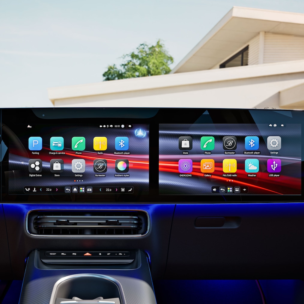 The MB.OS of the all-new electric GLB.