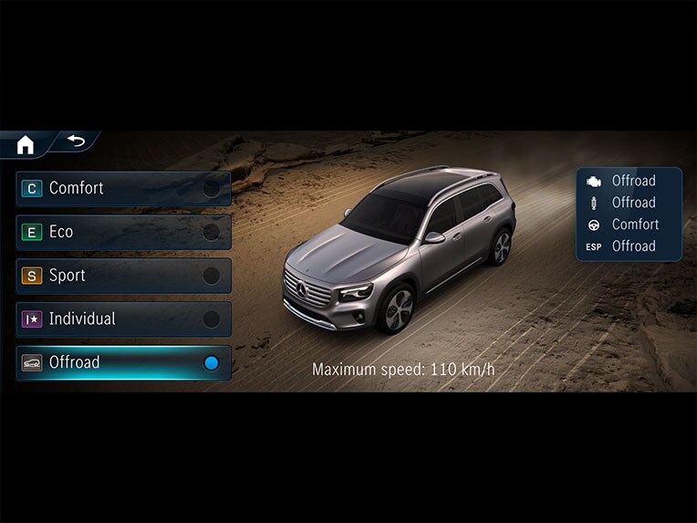 The Off-road Engineering Package in the new Mercedes-Benz GLB.
