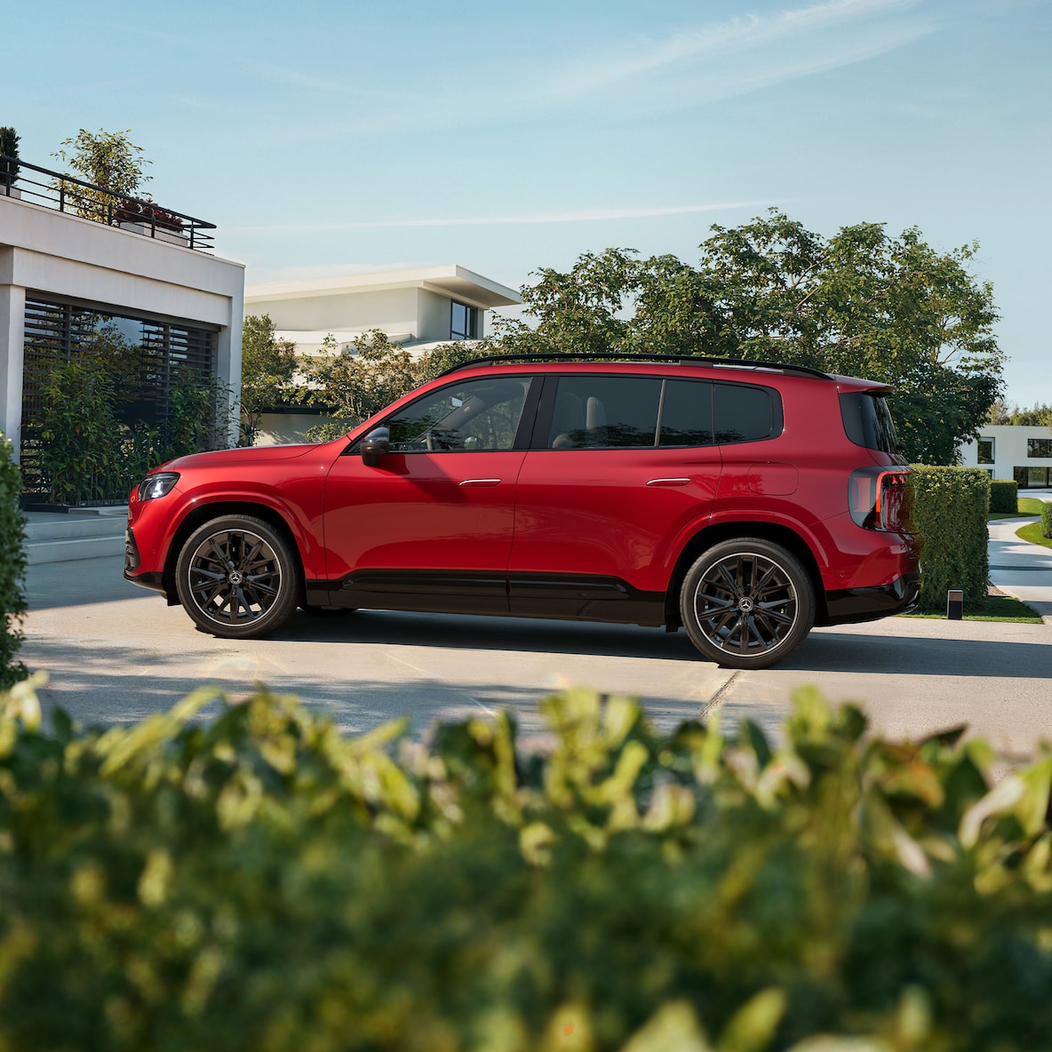 The exterior of the Mercedes-Benz GLB.