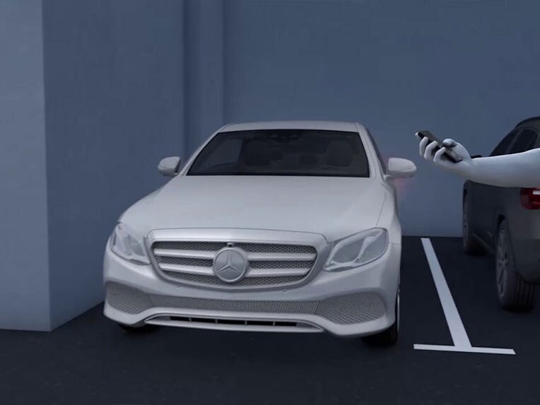 How Memory Parking Assist works in the Mercedes-Benz GLC Coupé.