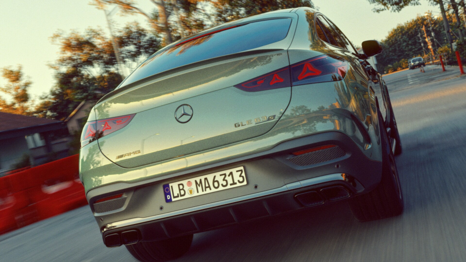 The new rear design of the Mercedes-AMG GLE 63 S Coupé.