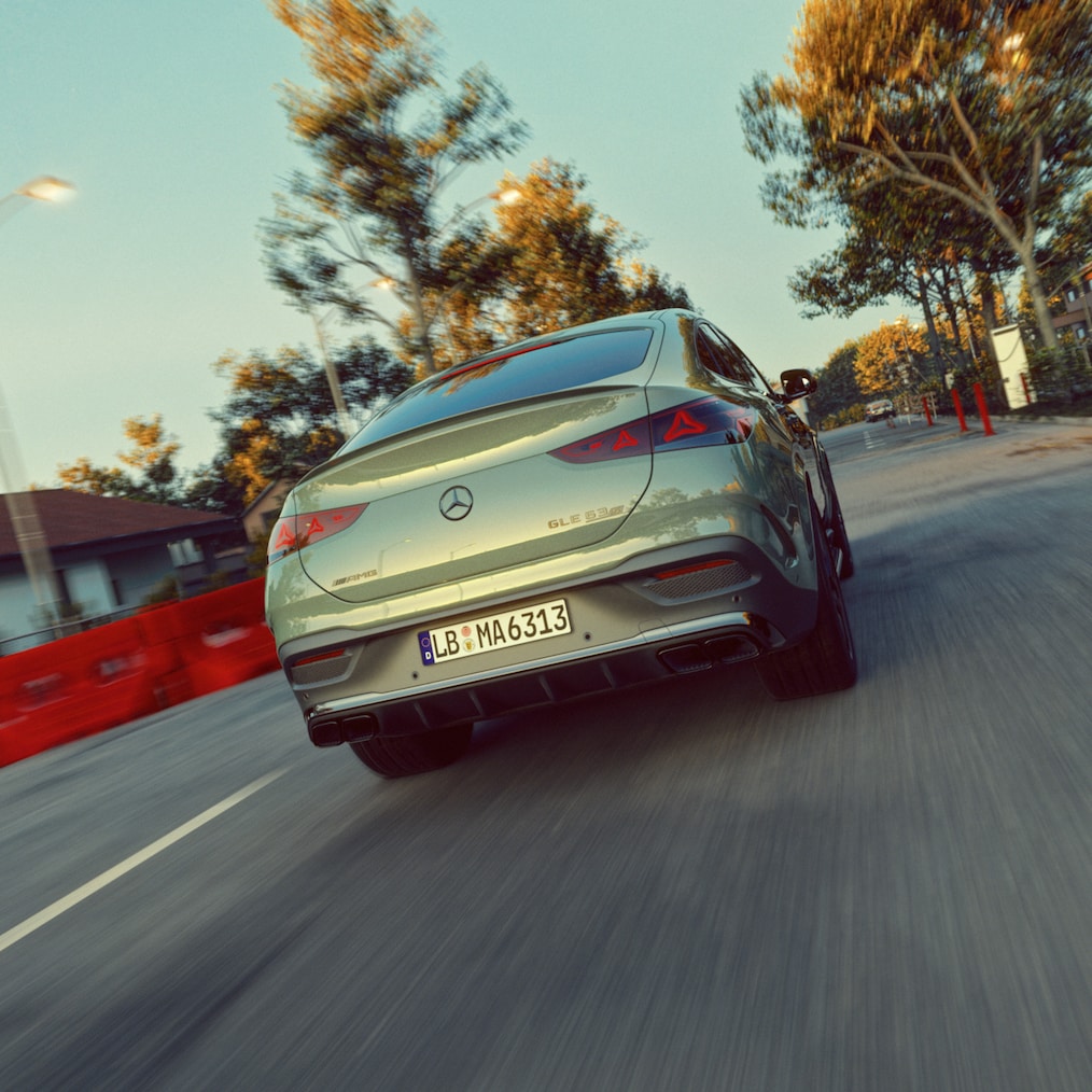 The new rear design of the Mercedes-AMG GLE 63 S Coupé.