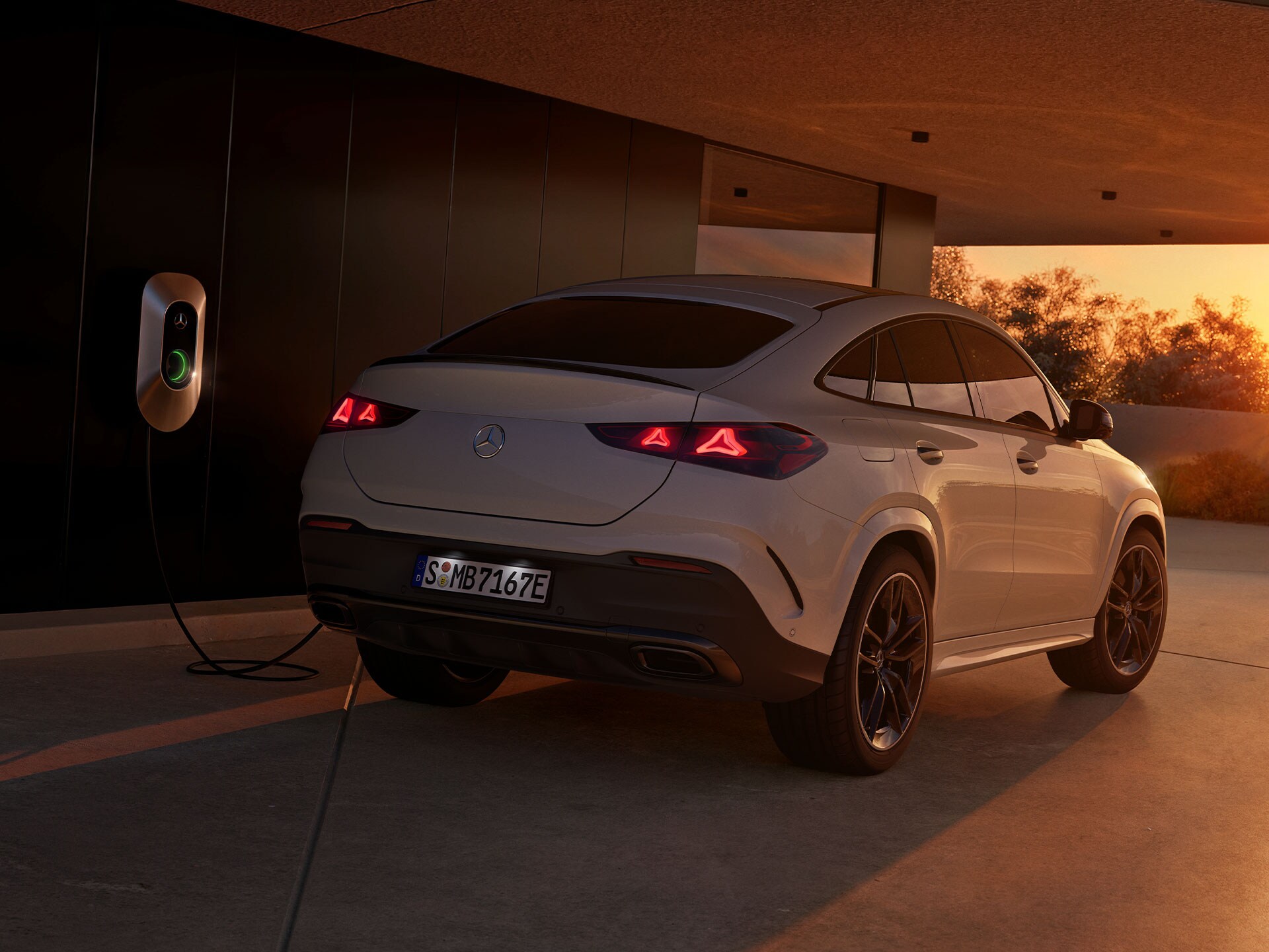 The GLE Coupé from Mercedes-Benz as plug-in hybrid.