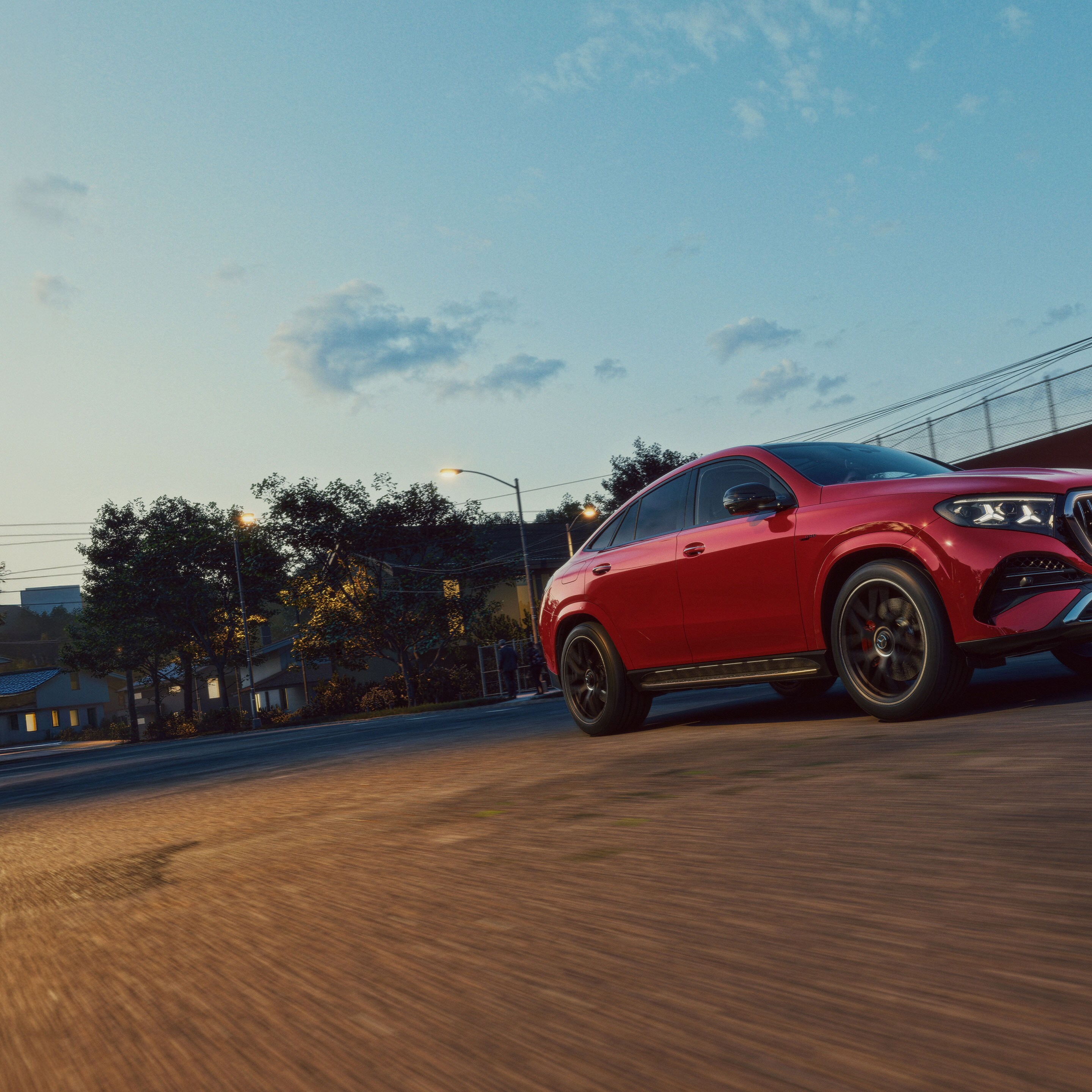 The exterior of the new Mercedes-AMG GLE Coupé.