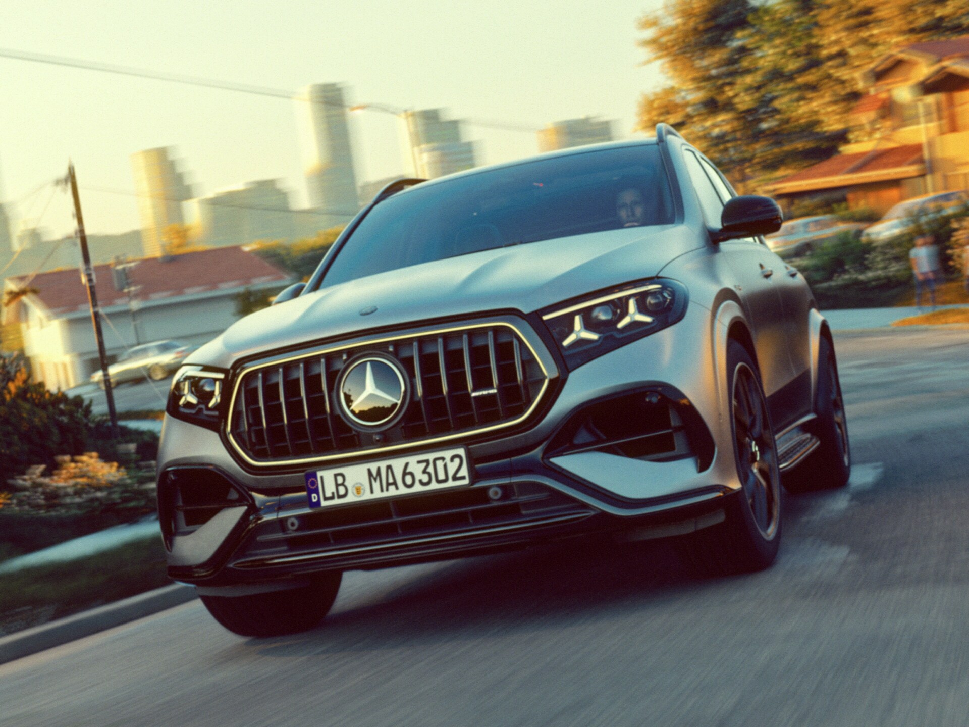 The new front design of the Mercedes-AMG GLE 63 S SUV.