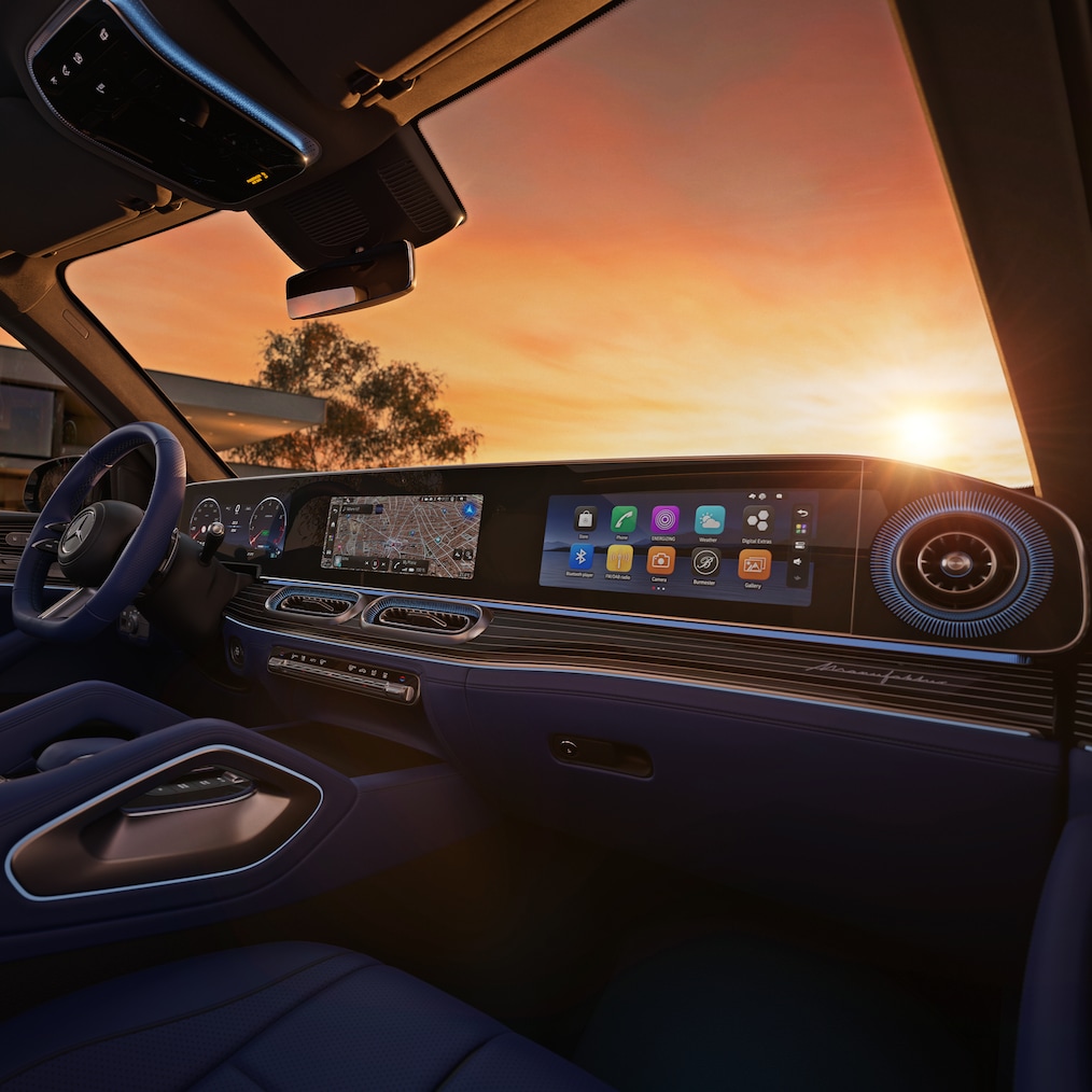 The dashboard of the new GLE from Mercedes-Benz.