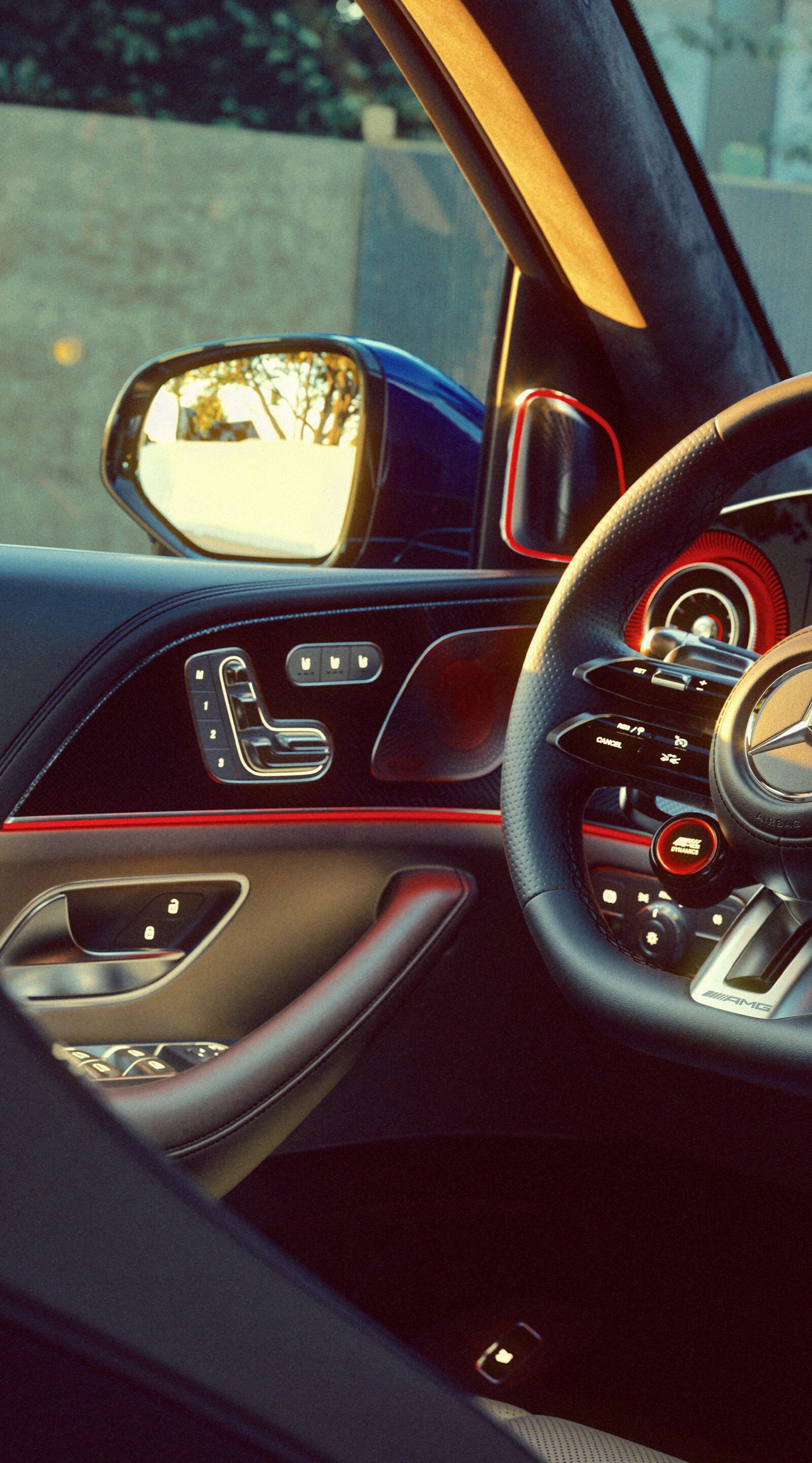 The interior of the Mercedes-AMG GLS 63.
