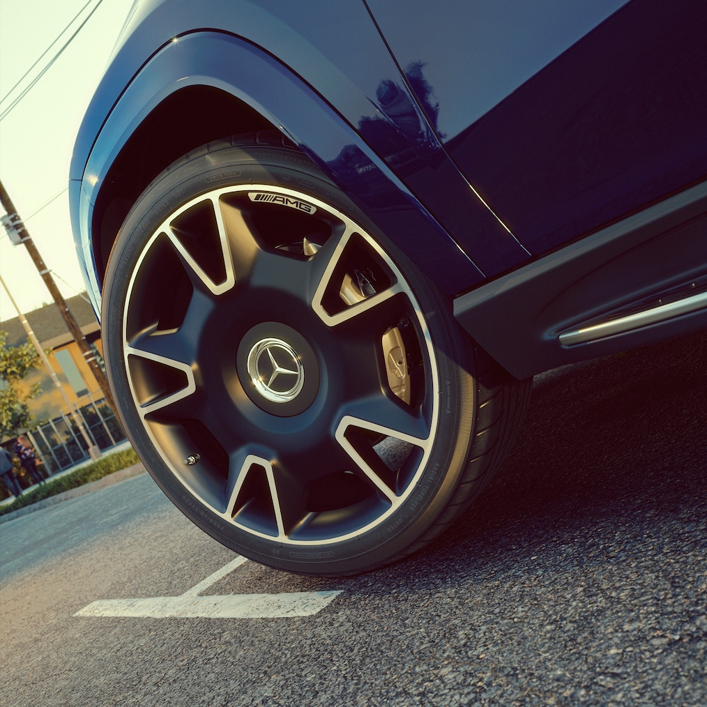 The performance wheels of the new Mercedes-AMG GLS 63.
