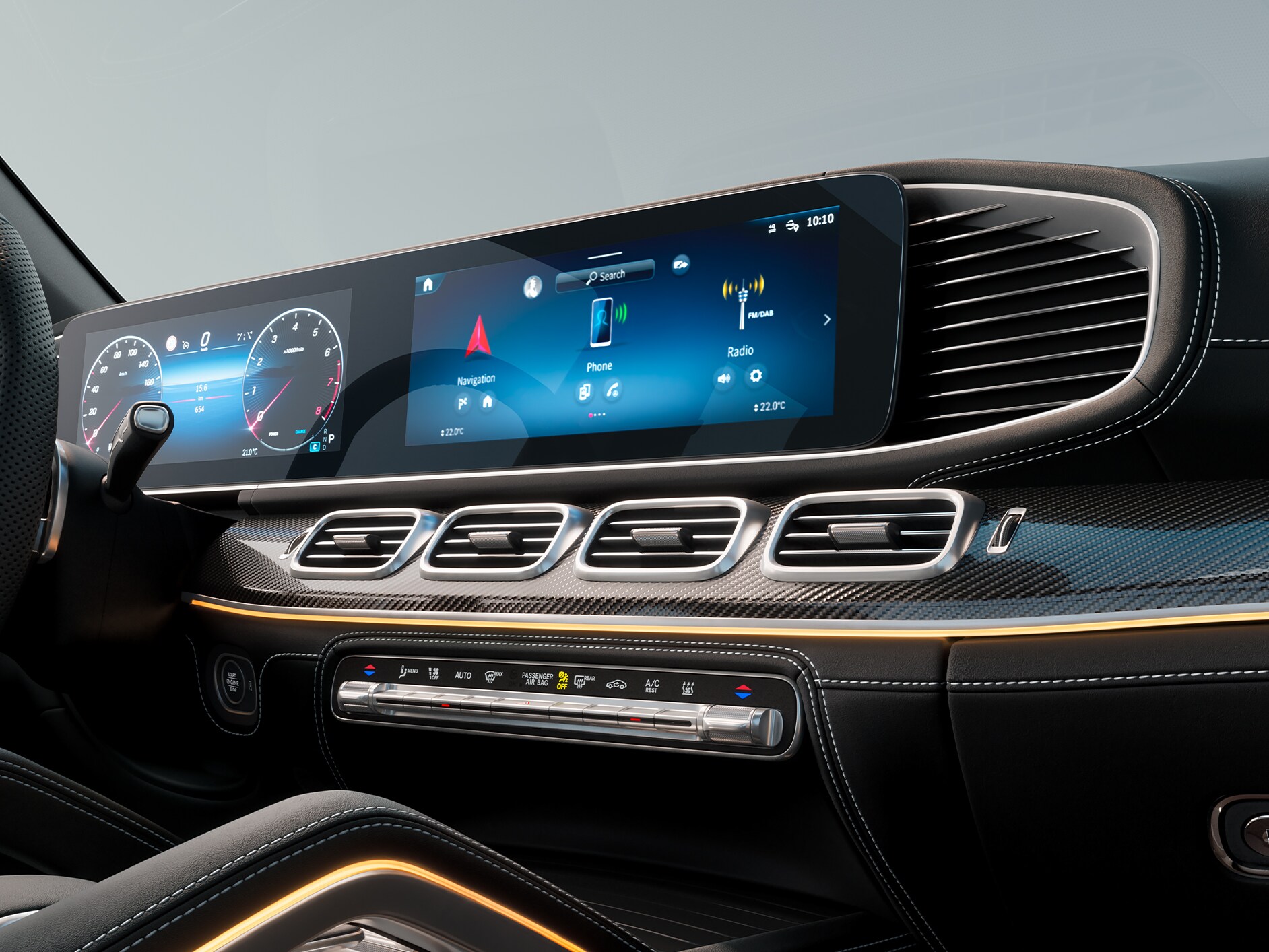 New generation MBUX for the new GLS from Mercedes-Benz.